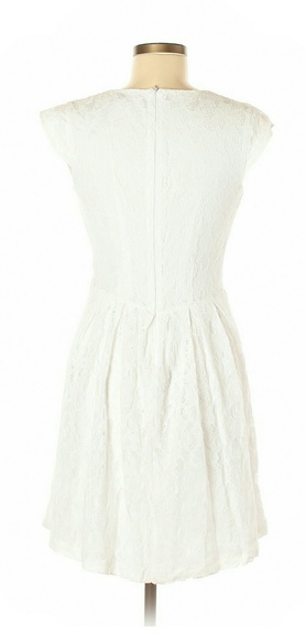 NWOT White Lace Fit & Flare Charming Charlie Dress - Picture 4 of 6